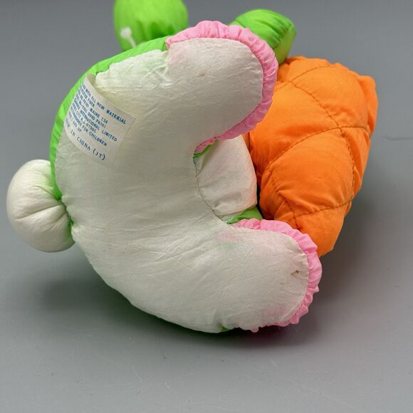 DanDee Soft Expressions Green Rabbit Plush Parachute Fabric Orange Carrot Easter - Picture 4 of 10